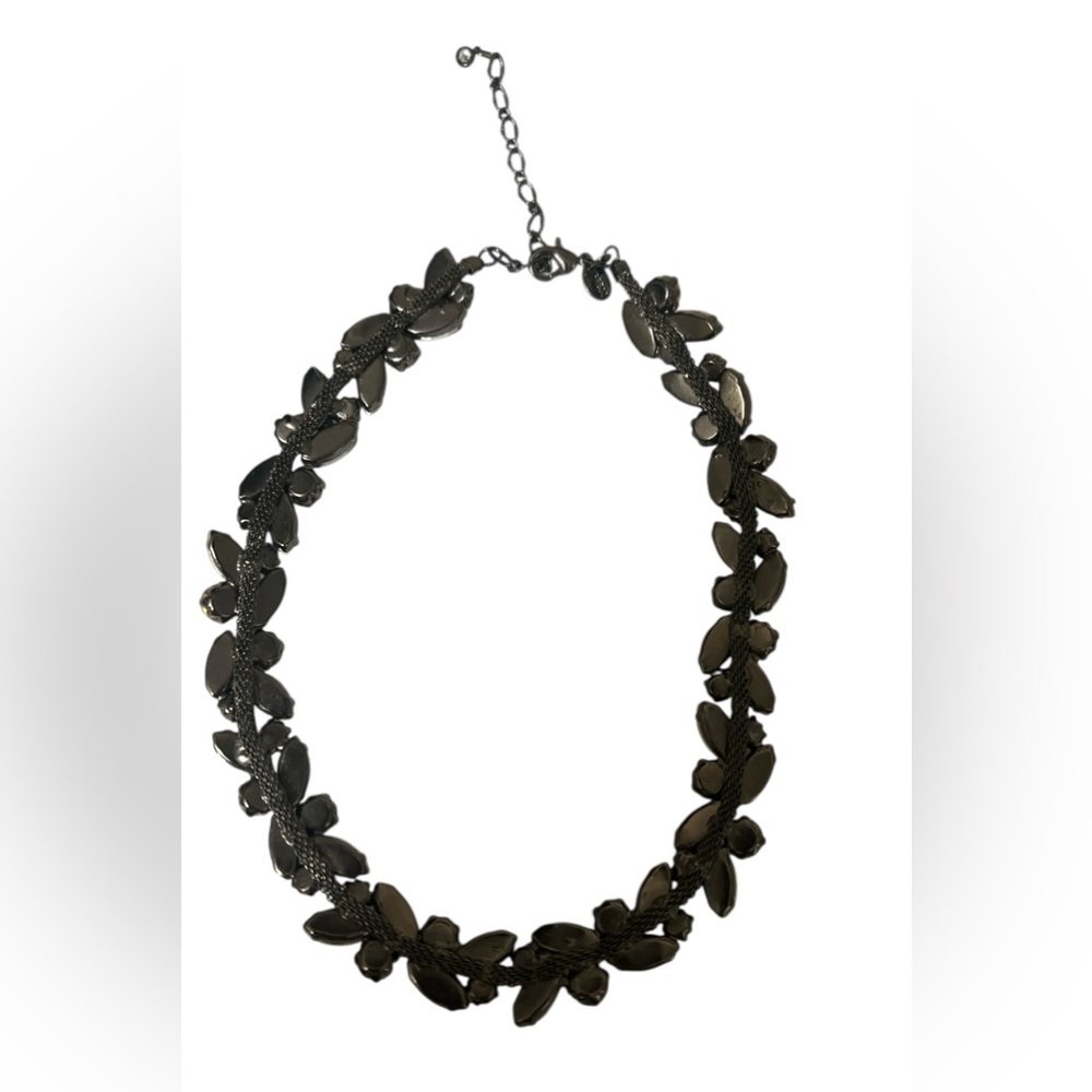 Clear Rhinestone Statement Necklace - image 2